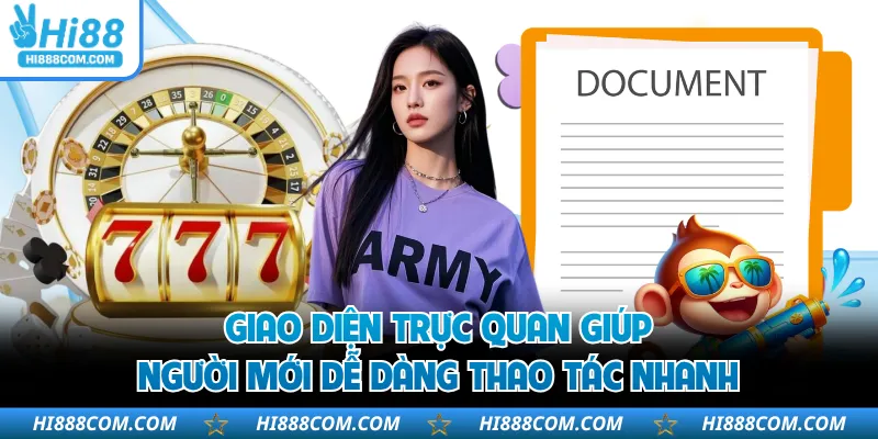 Giao diện trực quan giúp người mới dễ dàng thao tác nhanh