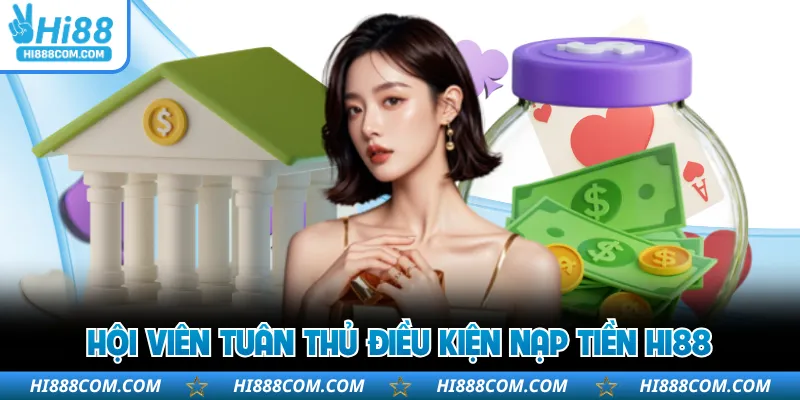 Hội viên tuân thủ điều kiện nạp tiền HI88